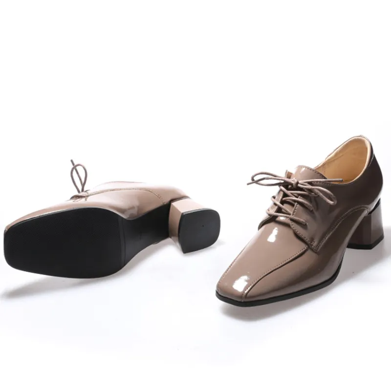 Devanro Chunky Heel High Heels 5.0cm Women's-8