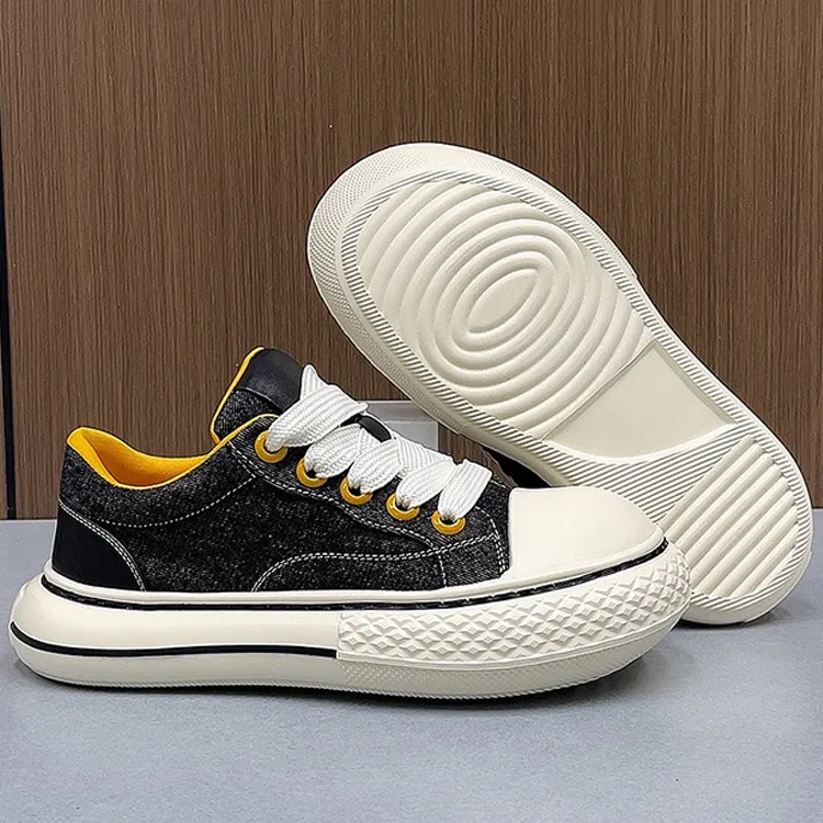 Devanro Wear resistant, Lightweight, Breathable, And Non slip. Low Top Canvas Shoes Men's-4