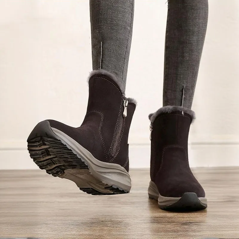 Devanro Warm Wear-Resistant Slip-Resistant Short Snow Boots Women's-7