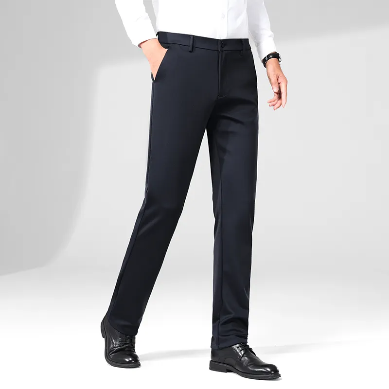 Devanro Casual Pants Men's Black-8
