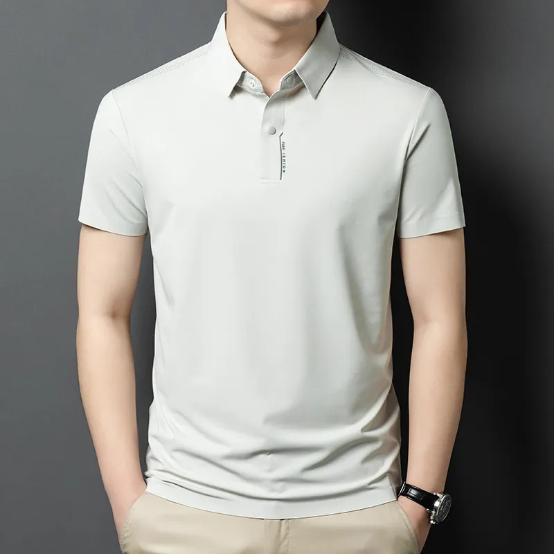 Devanro Polo Shirt Men's Light Pink-9