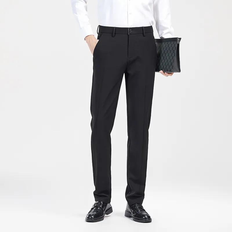 Devanro Casual Pants Men's Black-4