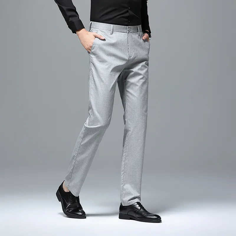 Devanro Casual Pants Men's Khaki-7
