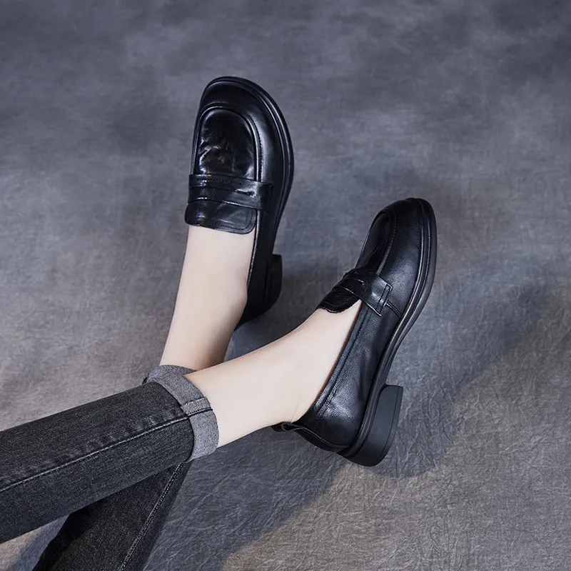 Devanro Loafers Women's Black-1