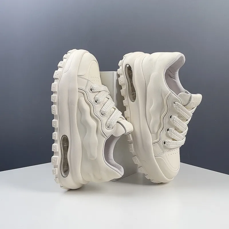 Abrasion Resistant Breathable Moisture Wicking Low Top Essential Casual Shoes For Life Men's Soft White Shades-5