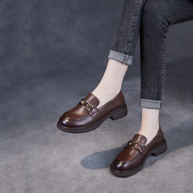 Devanro Loafers Women's Brown-9