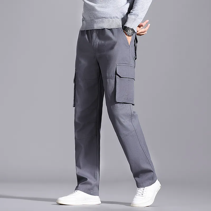 Devanro Casual Pants Men's Army Green-14
