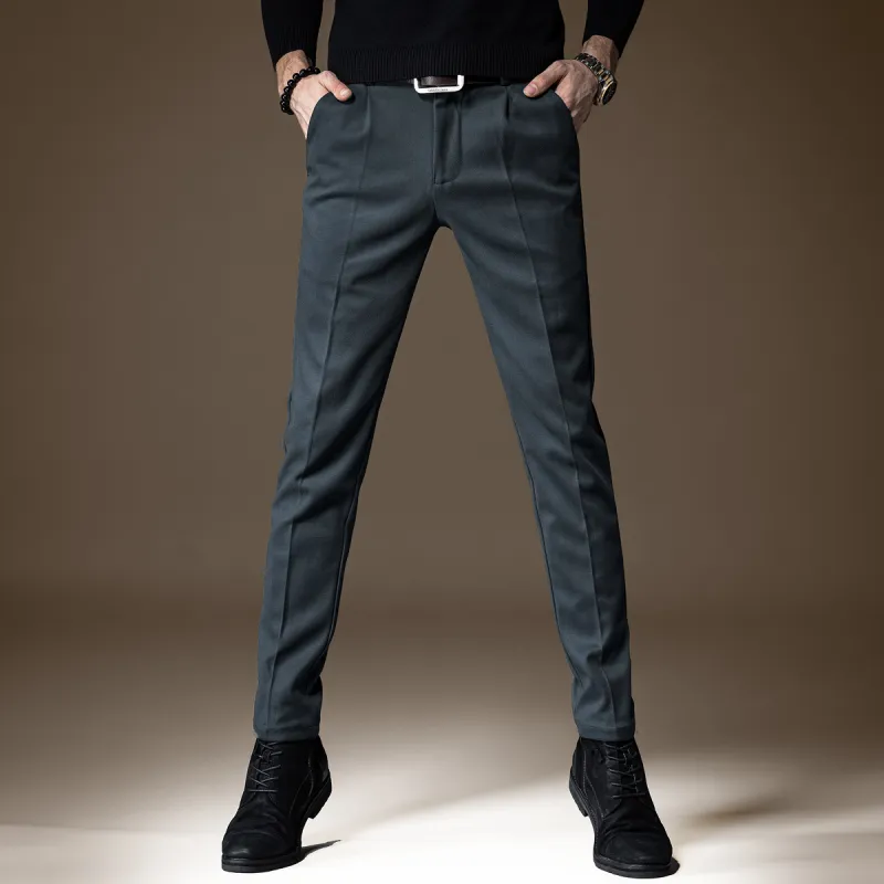 Devanro Casual Pants Men's Black-7