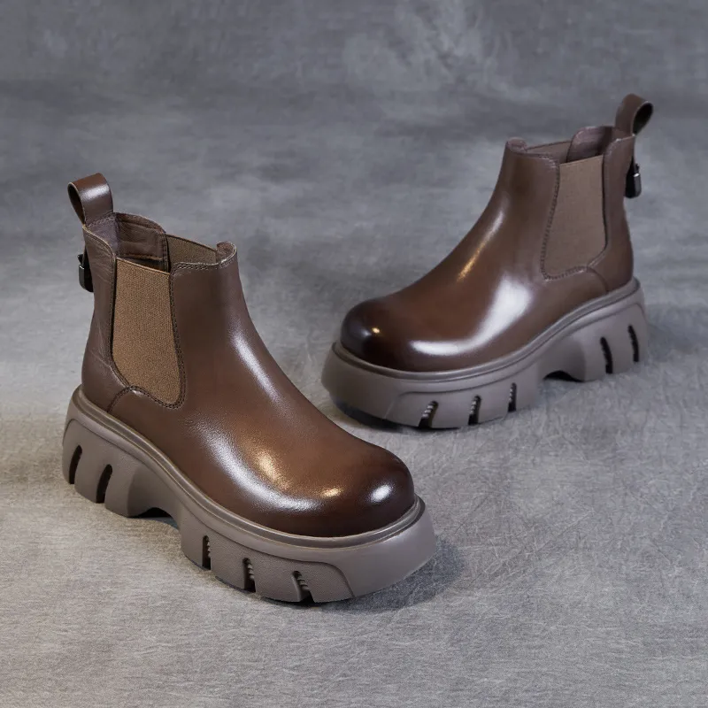 Devanro Short Chelsea Boots 6.0cm Women's-14