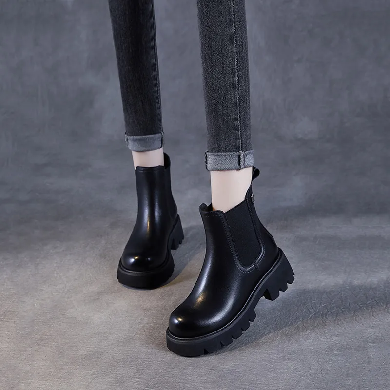Devanro Short Chelsea Boots 5.5cm Women's-3