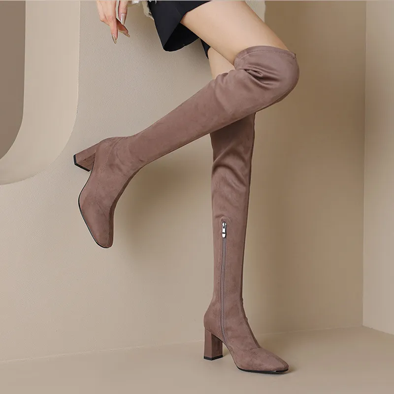 Devanro Over-the-knee Boots 7.5cm Women's-14