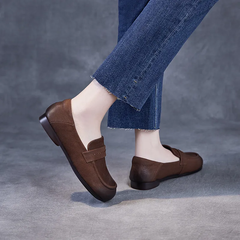 Devanro Loafers Women's Brown-4