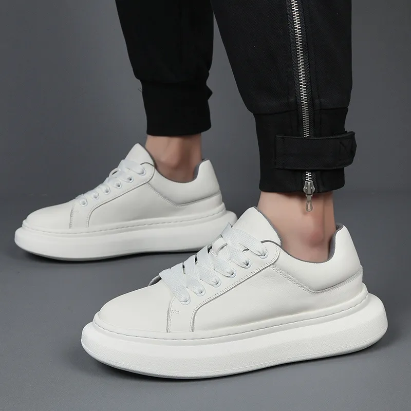 Devanro Wear resistant, Lightweight, Breathable, And Non slip. Low Top Skateboard Shoes Men's White-3