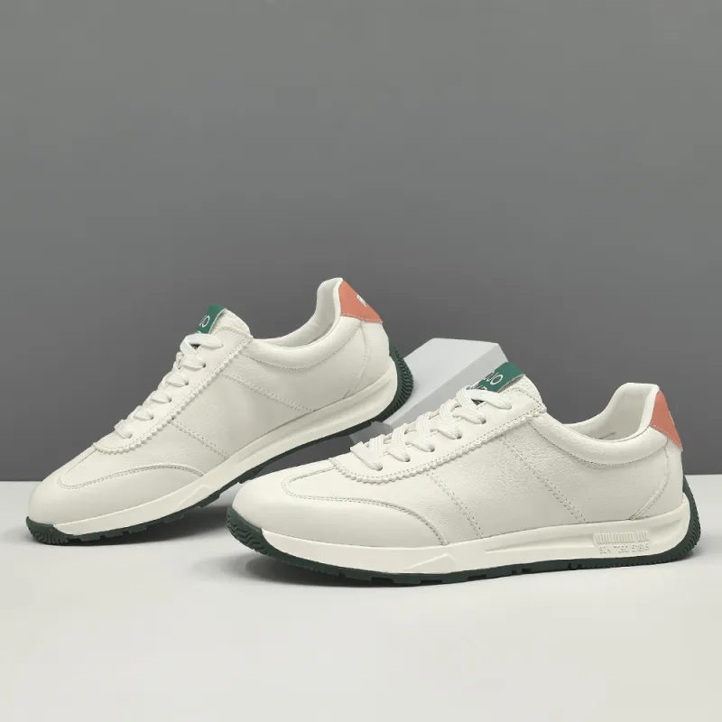 Devanro Slip Resistant, Abrasion Resistant, Breathable, Lightweight Low Top Casual Shoes Men's Ecru-2