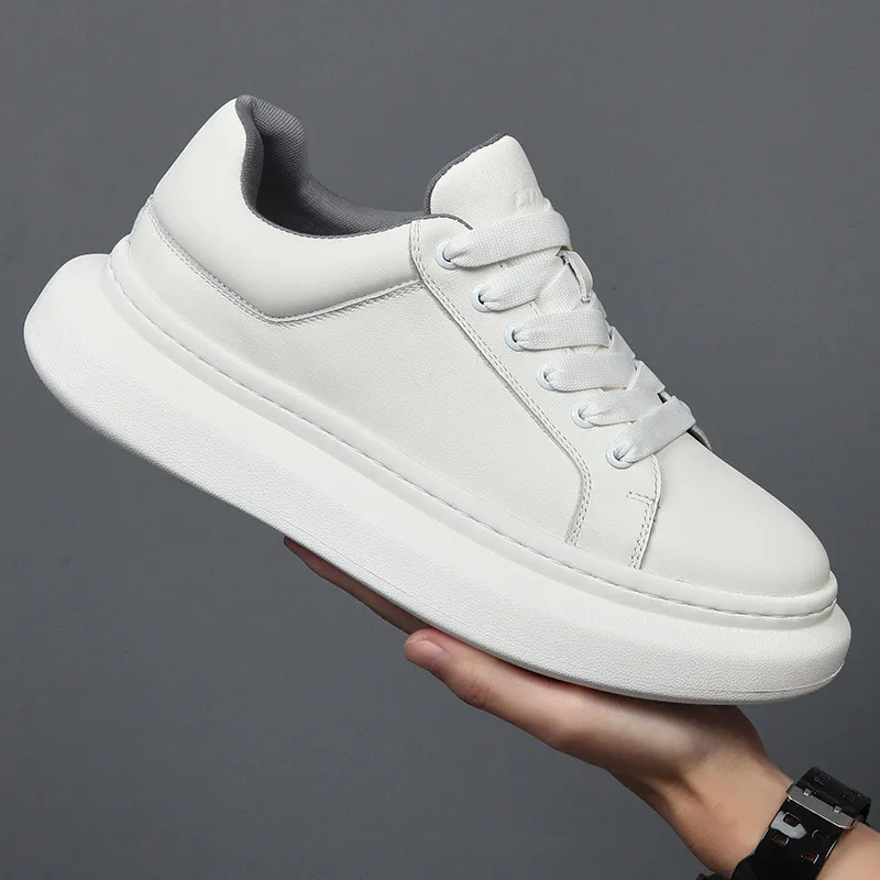Devanro Wear resistant, Lightweight, Breathable, And Non slip. Low Top Skateboard Shoes Men's White-2