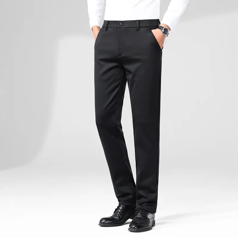 Devanro Casual Pants Men's Black-1