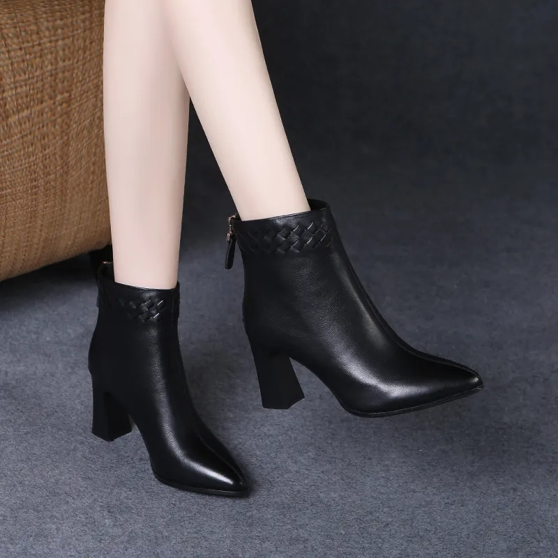 Devanro Ankle Boots Women's Black-5