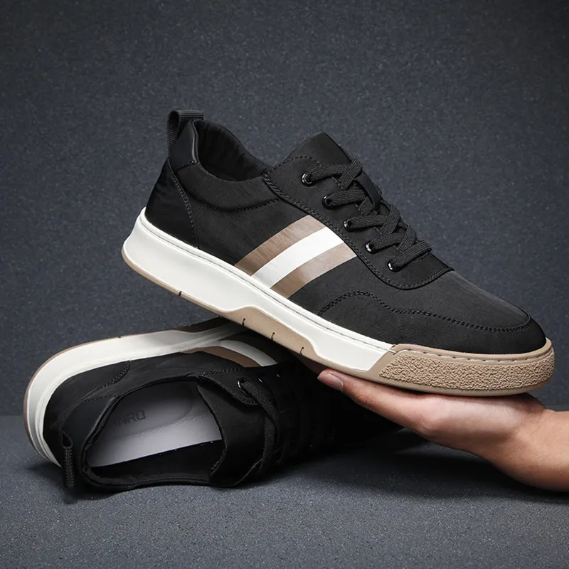 Devanro Wrapping, Wear Resistant And Non Slip Low Top Skateboard Shoes Men's-2