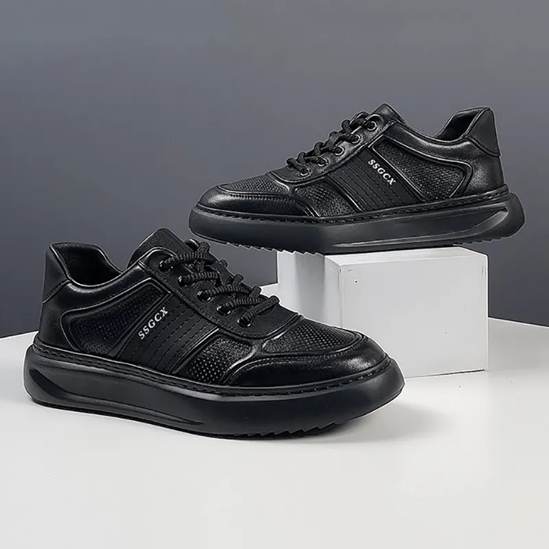 Devanro Abrasion Resistant Breathable Slip Resistant Low Top Skateboard Shoes Men's-5