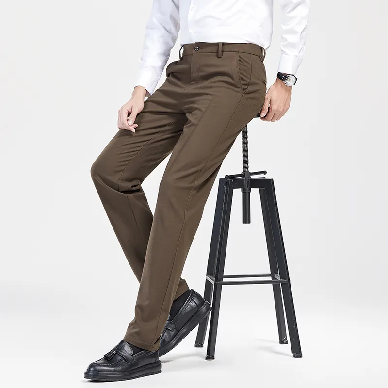 Devanro Casual Pants Men's Black-18