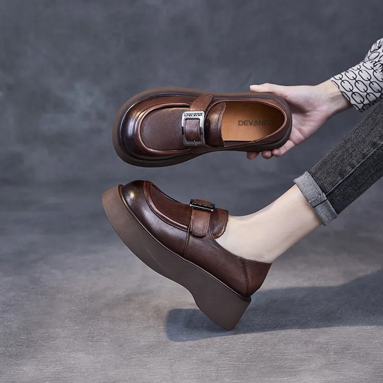 Devanro Loafers Women's Brown-9