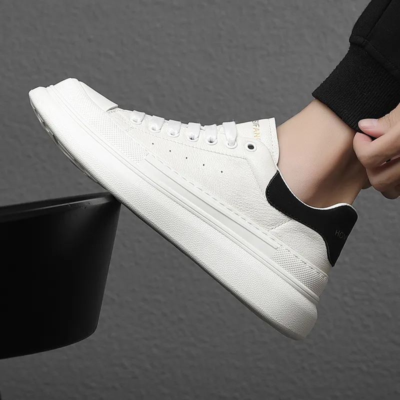 Devanro Wear Resistant Lightweight Breathable Water Resistant Slip Resistant Low Top Casual Skateboard Shoes Men's-5
