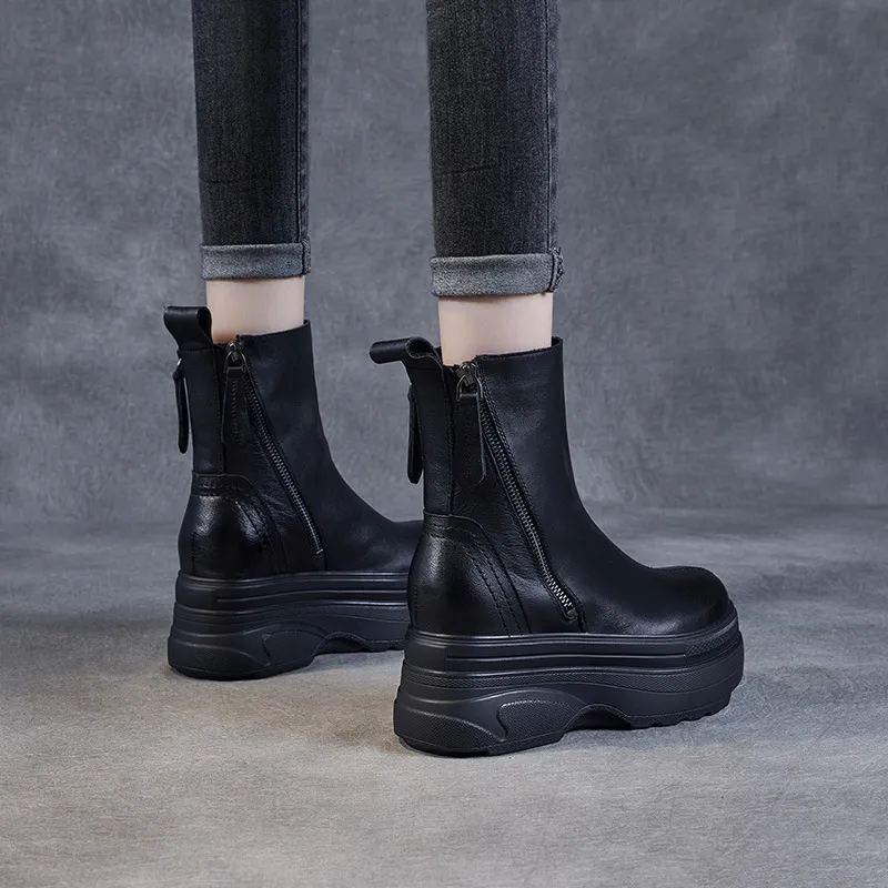 Devanro Ankle Boots High Heel Women's-4