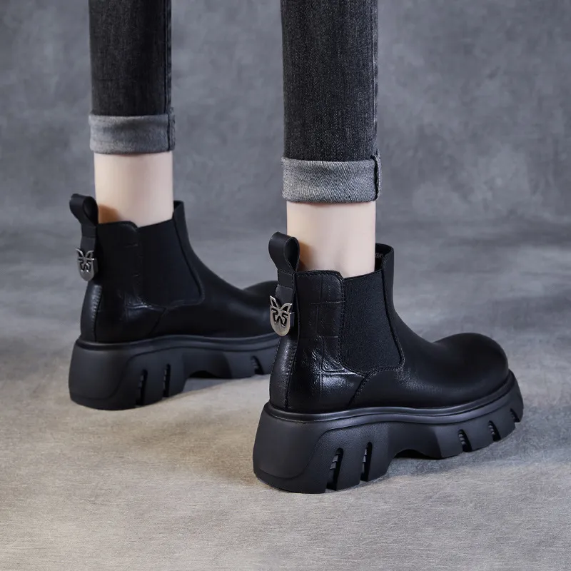 Devanro Short Chelsea Boots 6.0cm Women's-5