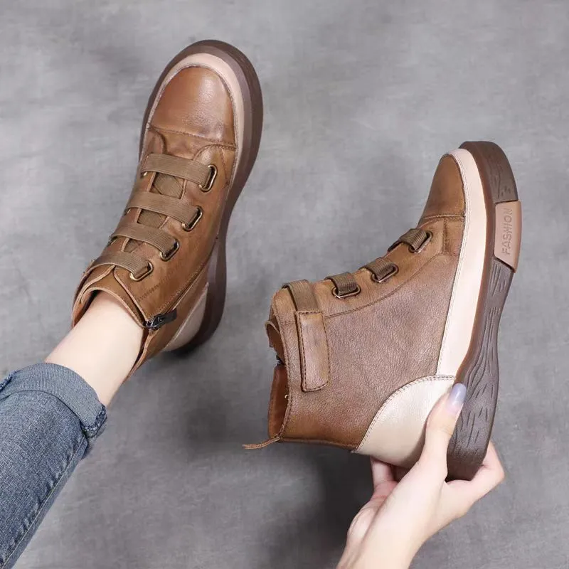 Devanro Ankle Boots Women's Khaki-4