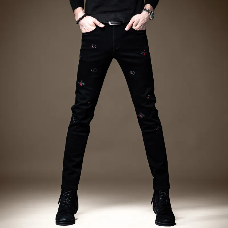 Devanro Jeans Men Black-1