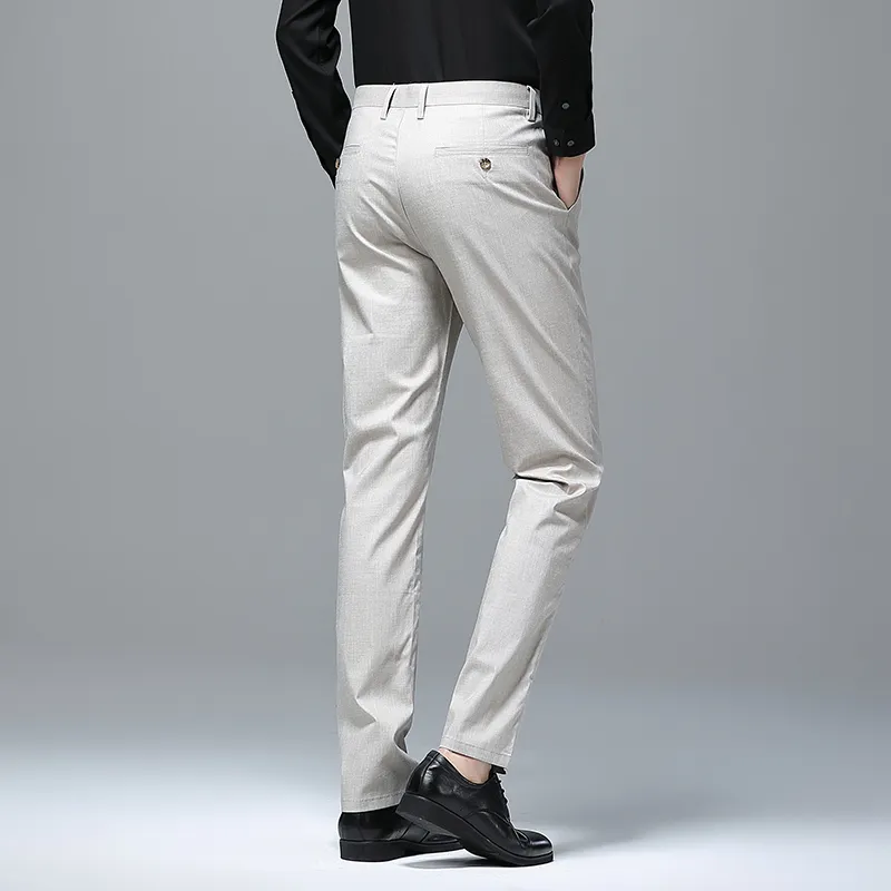 Devanro Casual Pants Men's Khaki-3