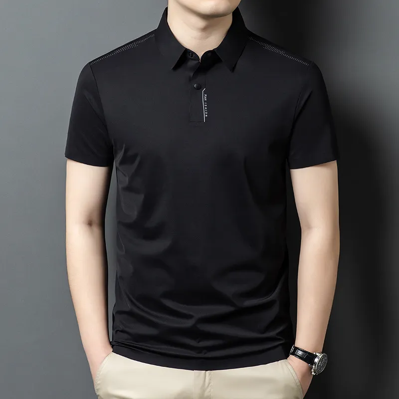 Devanro Polo Shirt Men's Light Pink-5