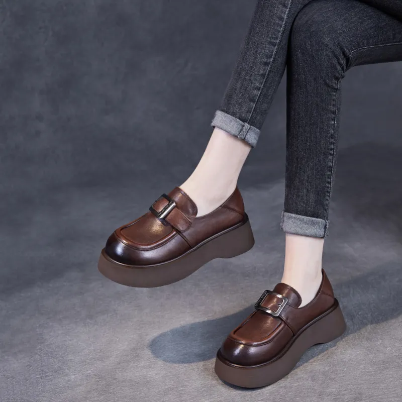 Devanro Loafers Women's Brown-8