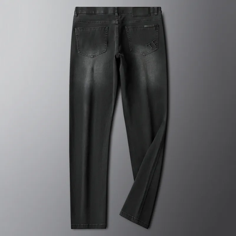 Devanro Jeans Men Black Gray-2