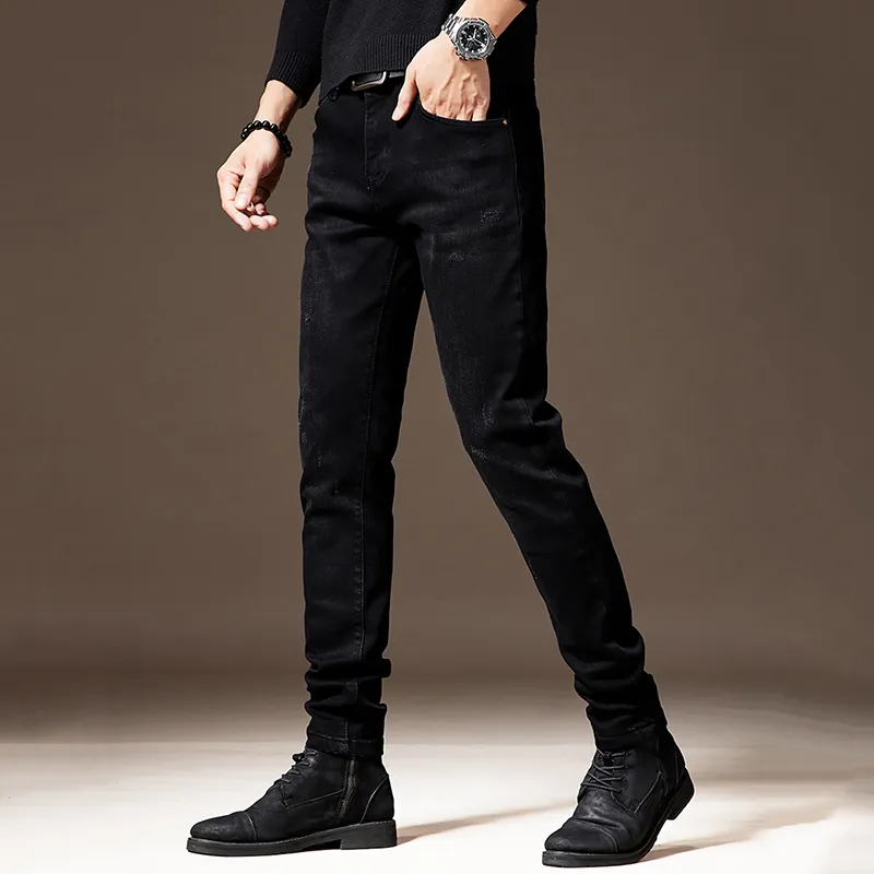 Devanro Jeans Men Black-4