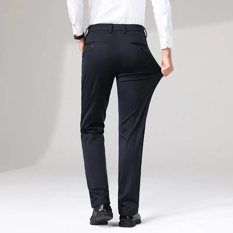 Devanro Casual Pants Men's Black-9