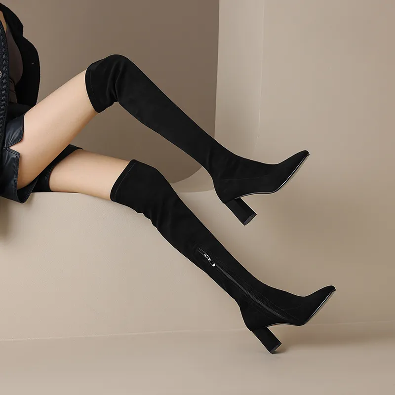 Devanro Over-the-knee Boots 7.5cm Women's-1
