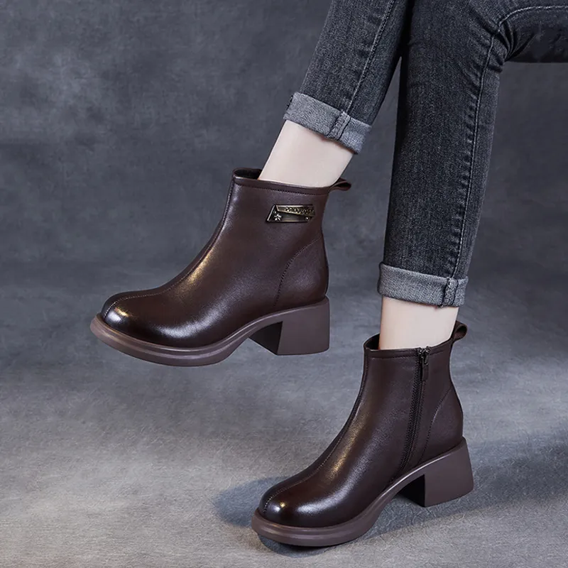 Devanro Ankle Boots 5cm Women's-6