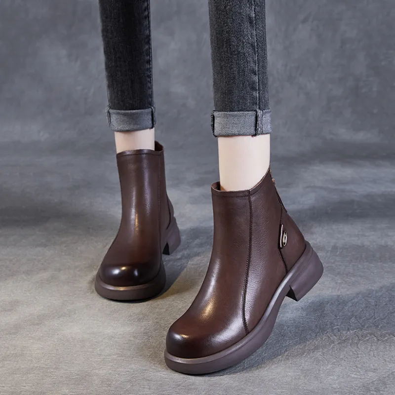 Devanro Ankle Boots 4.0cm Women's-12