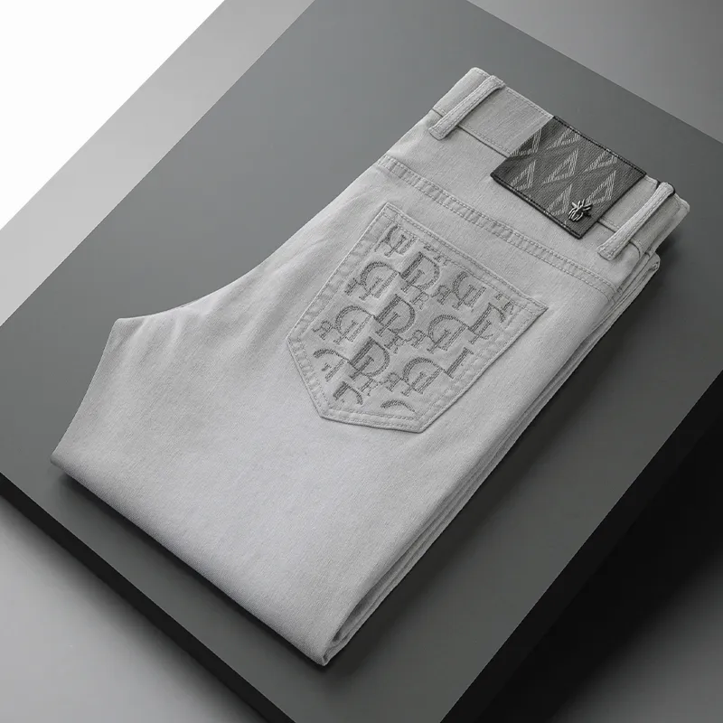 Devanro Jeans Men Gray-4