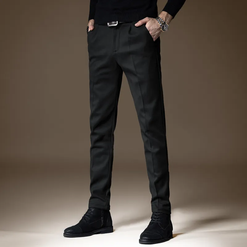Devanro Casual Pants Men's Black-2