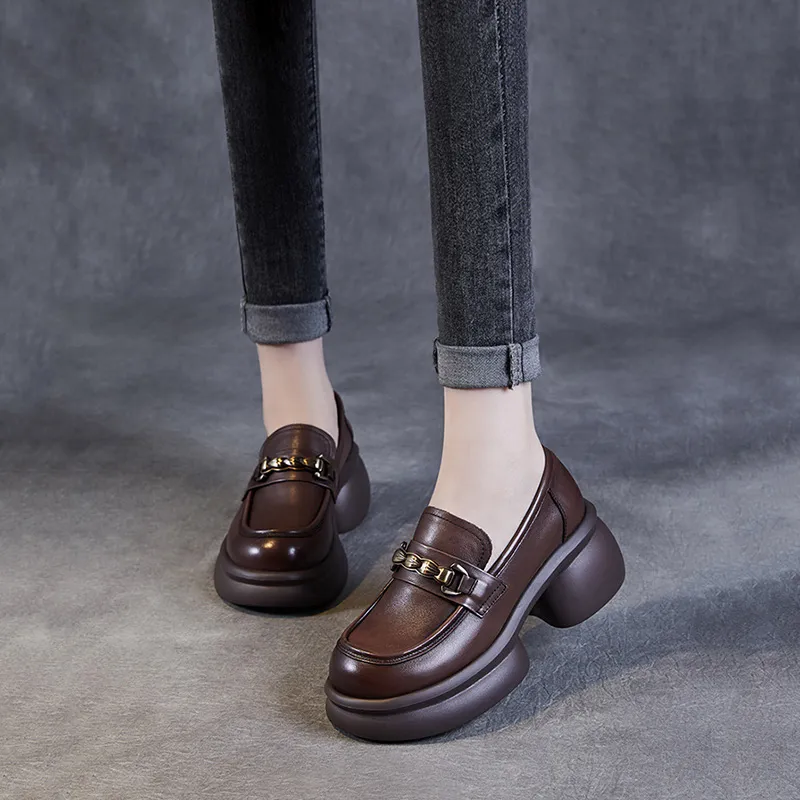 Devanro Loafers Women's Gold-9