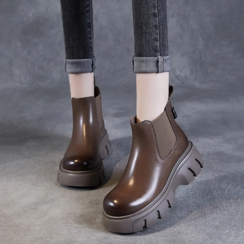 Devanro Short Chelsea Boots 6.0cm Women's-13