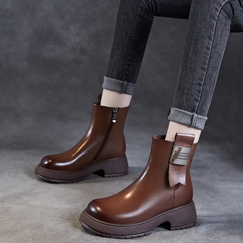 Devanro Ankle Boots 5.0cm Women's-11