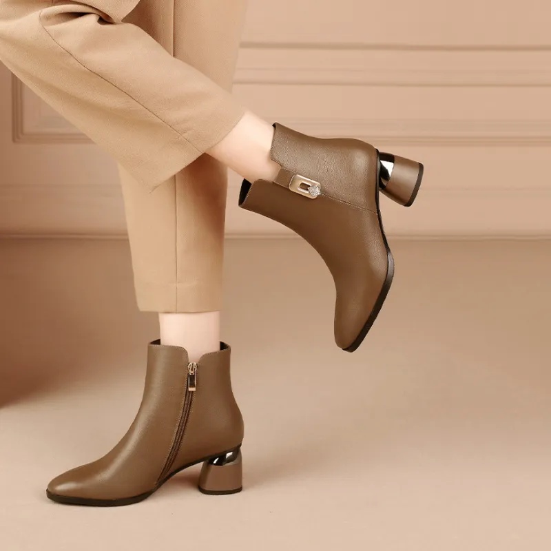 Devanro Ankle Boots 5.5cm Women's-10