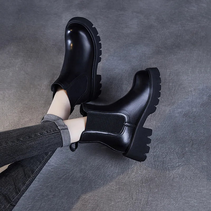 Devanro Short Chelsea Boots 5.5cm Women's-1