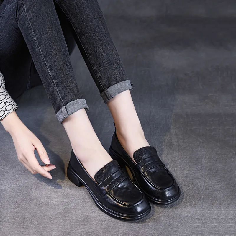 Devanro Loafers Women's Black-4