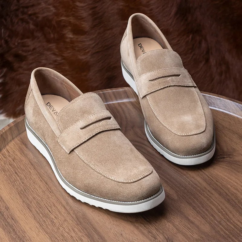 Devanro Loafers Men Brown-1