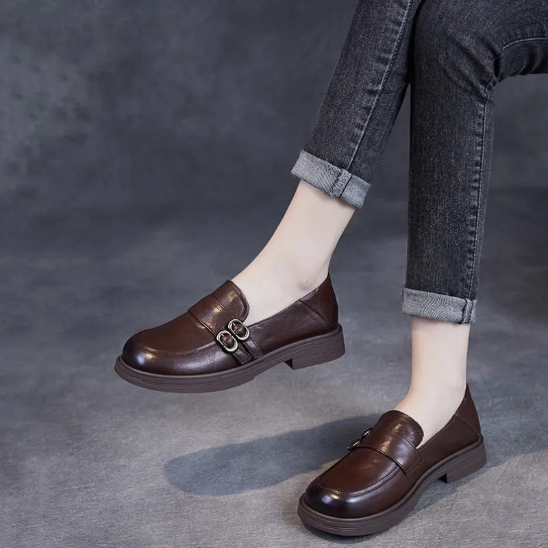 Devanro Loafers Women's Brown-9