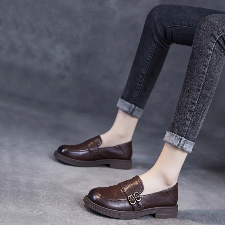 Devanro Loafers Women's Brown-7